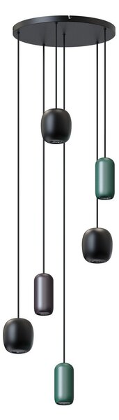 Lampada a sospensione Lucande, Narion, dimmerabile, Multicolore, Sala da pranzo, Metallo, Moderno