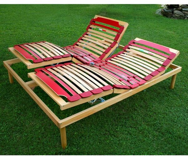 Rete a Doghe in Legno Motorizzata – Alzate Personalizzabili | VENERE E 80x190 Singolo standard
