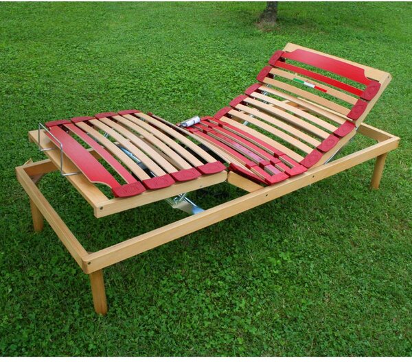 Rete a Doghe in Legno Motorizzata – Alzate Personalizzabili | VENERE E 80x190 Singolo standard