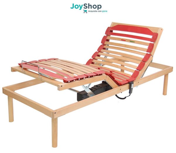 Rete a Doghe in Legno Motorizzata – Alzate Personalizzabili | VENERE E 80x190 Singolo standard