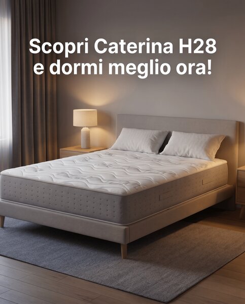 Materasso Memory Traspirante – 28 cm, Anallergico, Antiacaro | CATERINA 120x190 Piazza e mezzo standard