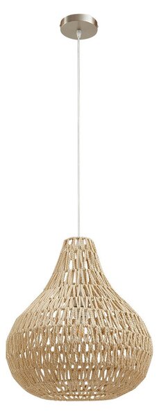 Lampada a sospensione Lindby, Miryam, dimmerabile, Legno, Sala da pranzo, Legno, Campagna / rustico