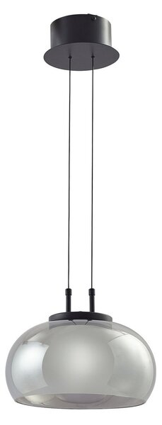 Lampada a sospensione Lucande, Dain, Grigio, Sala da pranzo, Vetro, Moderno