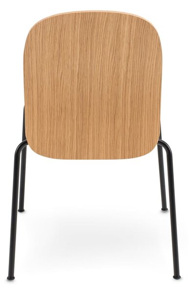 Sedie da pranzo in set di colore naturale con effetto rovere impilabili 2 pz Book – Gazzda