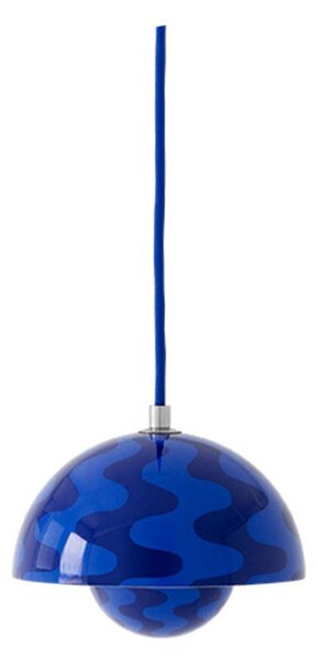 Lampada a sospensione &Tradition, Flowerpot VP10, dimmerabile, Blu, Soggiorno, Metallo, Design