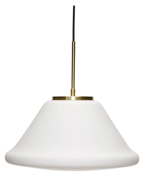 Lampada a sospensione Hübsch, Bianco, Soggiorno, Vetro
