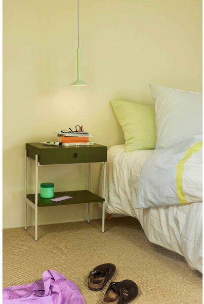 Lampada a sospensione Hübsch, Verde, Soggiorno, Metallo