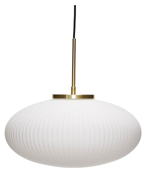 Lampada a sospensione Hübsch, Bianco, Soggiorno, Vetro