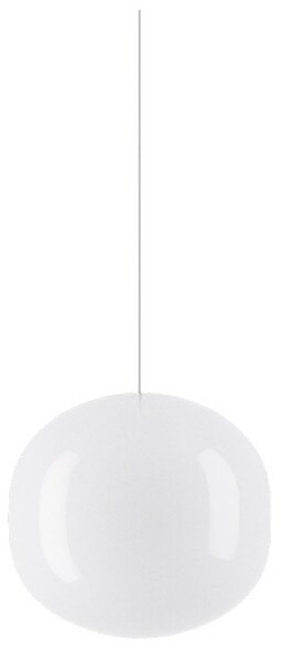 Lampada a sospensione Lodes, dimmerabile, Bianco, Sala da pranzo, Vetro