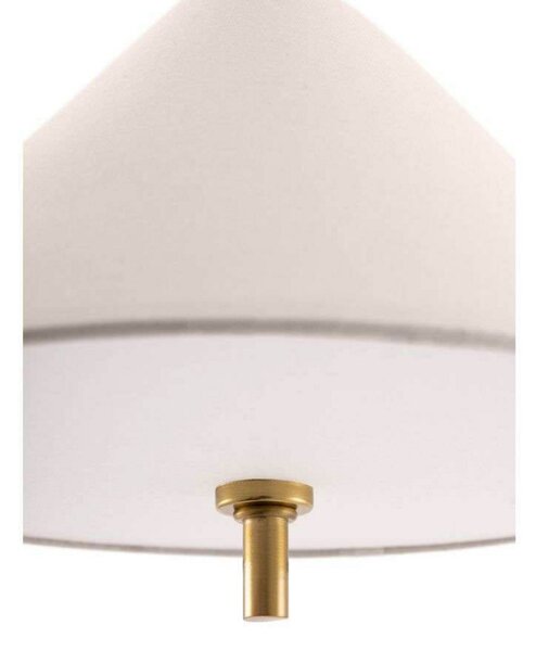 Lampada a sospensione Globen Lighting, IRIS, dimmerabile, Beige, Soggiorno, Tessuto / Tessile, Vintage