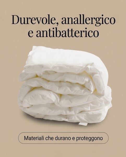 Topper Piuma d'Oca – Correttore Termoregolatore Invernale, 600 gr/m², 160x200 160x200
