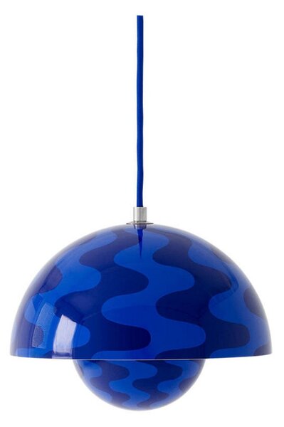 Lampada a sospensione &Tradition, Flowerpot VP1, dimmerabile, Blu, Soggiorno, Metallo, Design