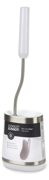 Scopino WC argentato in acciaio inox Flex – Joseph Joseph