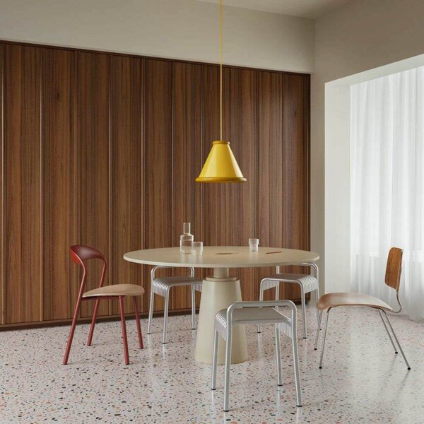 Lampada a sospensione Belid, Giallo, Sala da pranzo, Metallo
