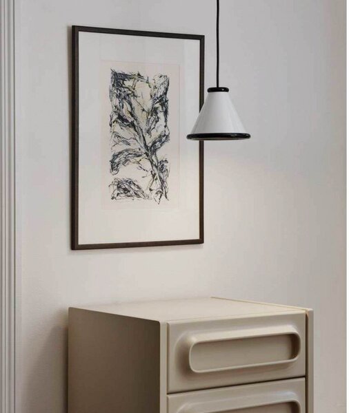 Lampada a sospensione Belid, Bianco, Sala da pranzo, Metallo