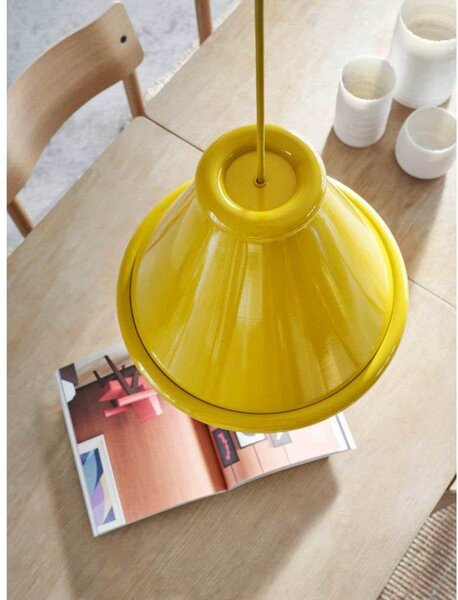Lampada a sospensione Belid, Giallo, Sala da pranzo, Metallo
