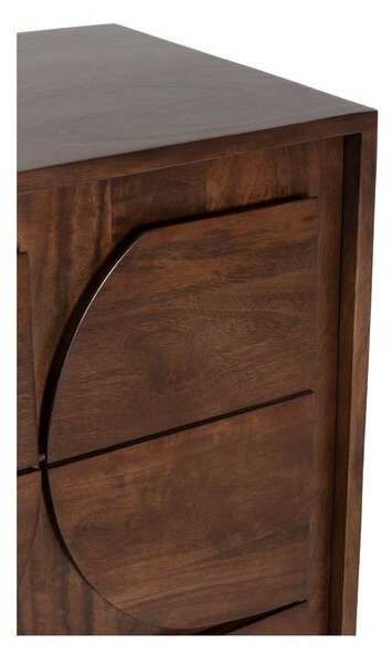 Cassettiera marrone in mango massiccio 145x76x40 cm Trisha – MOME