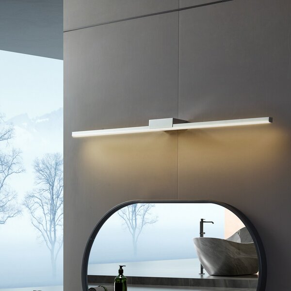 Applique da parete Lucande, Kivana, Metallizzato, Bagno, Alluminio, Moderno