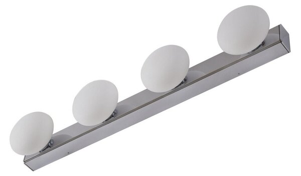 Applique da parete Lucande, Myrra, Metallizzato, Bagno, Alluminio, Moderno
