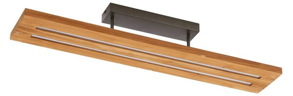 Plafoniera Lindby, Nesaja, dimmerabile, Legno, Sala da pranzo, Legno, Campagna / rustico