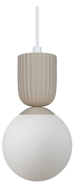 Lampada a sospensione Nordlux, Sadie, dimmerabile, Beige, Soggiorno, Vetro, Scandinavo