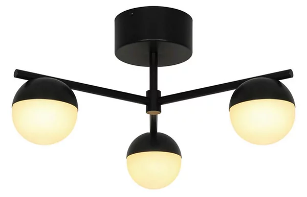 Plafoniera Nordlux, Contina, dimmerabile, Nero, Soggiorno, Metallo, Scandinavo