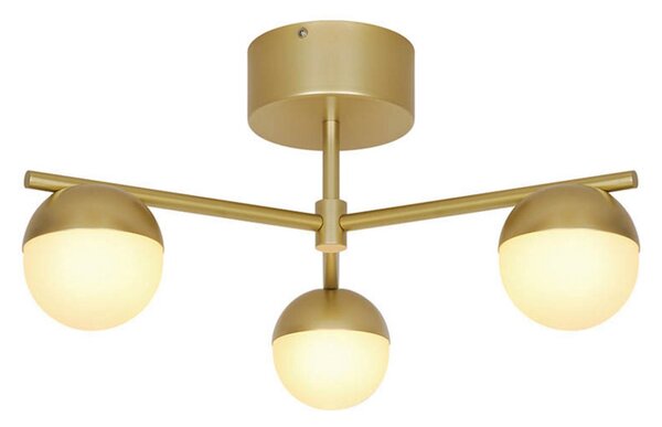 Plafoniera Nordlux, Contina, dimmerabile, Dorato / Ottone, Soggiorno, Metallo, Scandinavo