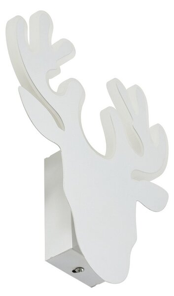 Applique da parete Lindby, Hirvi, Bianco, Sala da pranzo, Metallo, Moderno