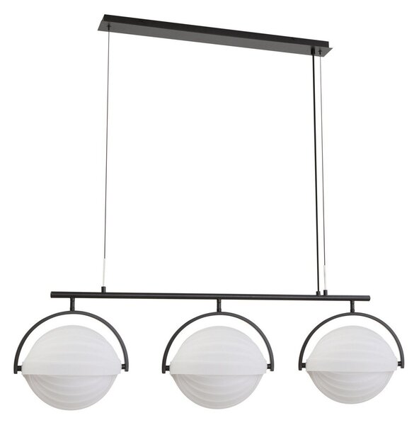 Lampada a sospensione Lucande, Helva, dimmerabile, Bianco, Soggiorno, Plastica, Scandinavo