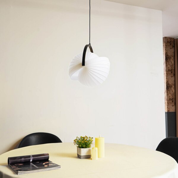 Lampada a sospensione Lucande, Helva, dimmerabile, Bianco, Soggiorno, Plastica, Scandinavo
