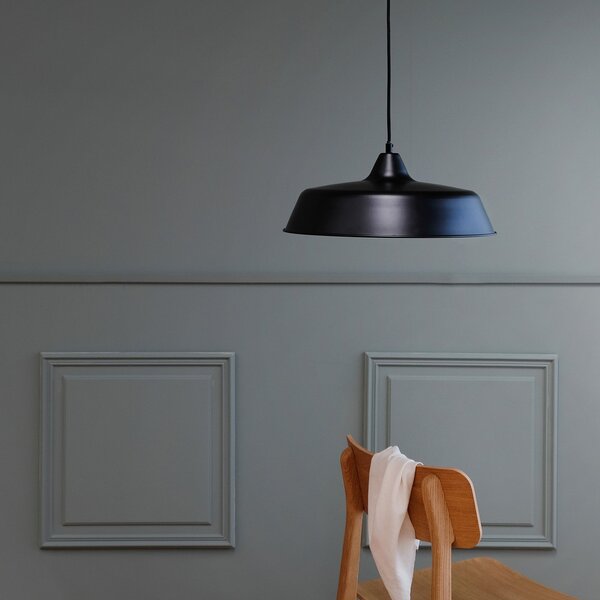 Lampada a sospensione Dyberg Larsen, Raw, dimmerabile, Nero, Soggiorno, Metallo, Scandinavo
