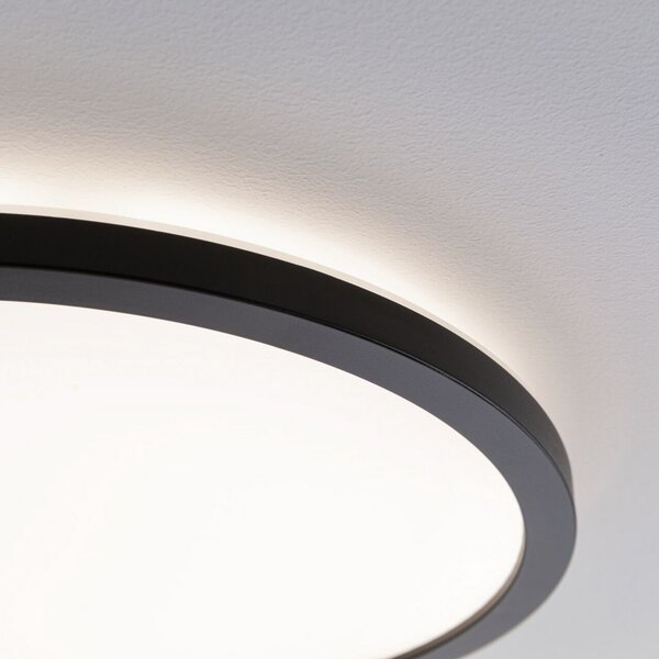 Plafoniera Paulmann, Atria Shine, Nero, Soggiorno, Plastica, Moderno
