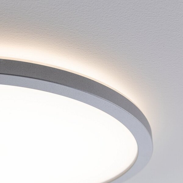 Plafoniera Paulmann, Atria Shine, dimmerabile, Grigio, Soggiorno, Plastica, Moderno
