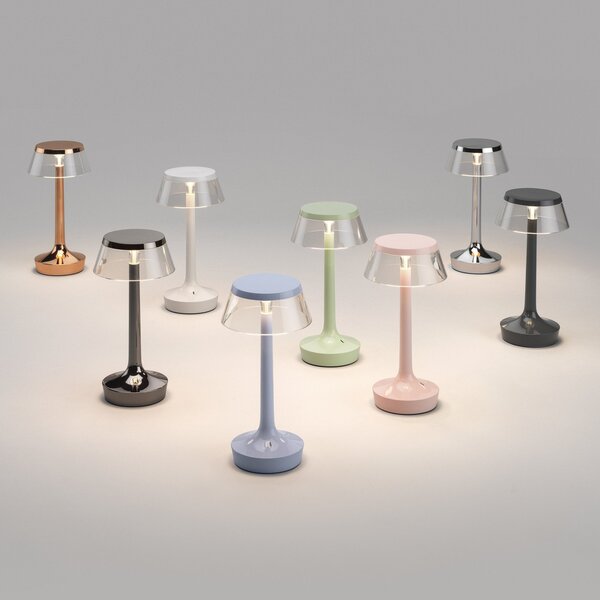 Lampade da tavolo FLOS, Bon jour unplugged, dimmerabile, Verde, Corridoio, Plastica, Design