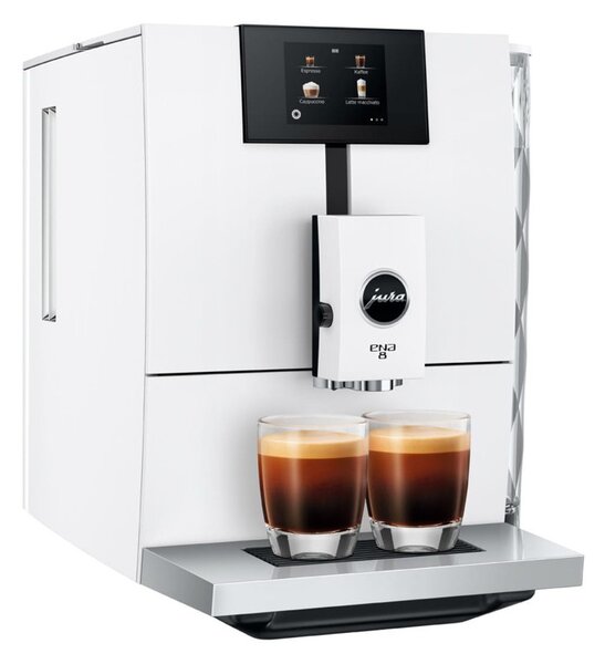 Jura ENA 8 Touch Full Nordic White Macchina Caffè Automatica 15 Funzioni 2 Erogatori Microschiuma