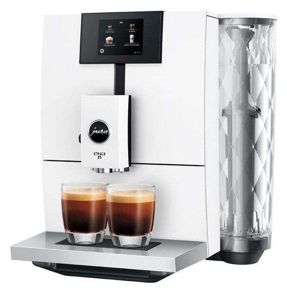 Jura ENA 8 Touch Full Nordic White Macchina Caffè Automatica 15 Funzioni 2 Erogatori Microschiuma