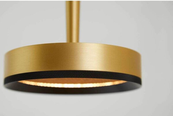Lampada a sospensione LOOM DESIGN, Nyx P1, dimmerabile, Dorato / Ottone, Soggiorno, Alluminio, Moderno