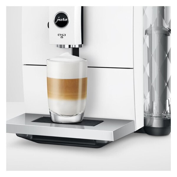 Jura ENA 8 Touch Full Nordic White Macchina Caffè Automatica 15 Funzioni 2 Erogatori Microschiuma
