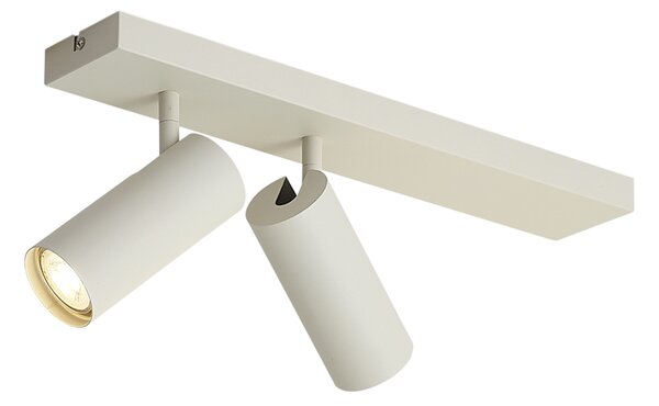 Faretto da soffitto moderno beige 2 luci regolabile - Renna