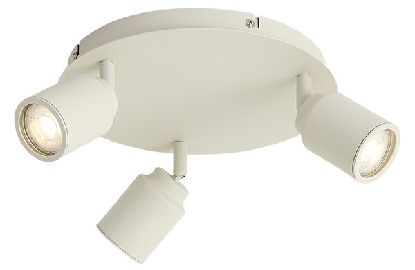 Faretto da incasso moderno beige 3 luci IP44 - Ducha