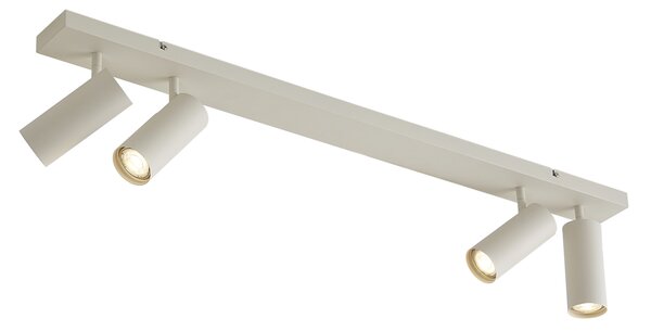 Faretto da soffitto moderno beige 4 luci regolabile - Renna