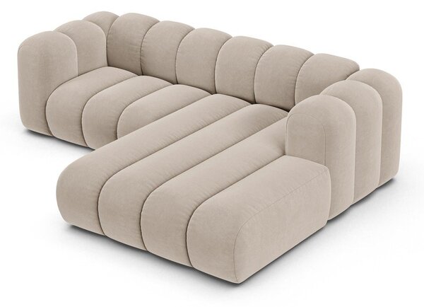 Divano angolare beige ad angolo destro Lupine - Micadoni Home