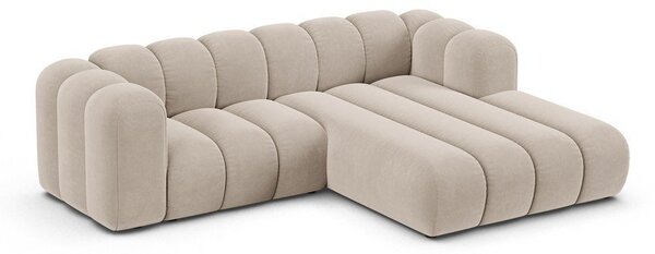 Divano angolare beige ad angolo destro Lupine - Micadoni Home