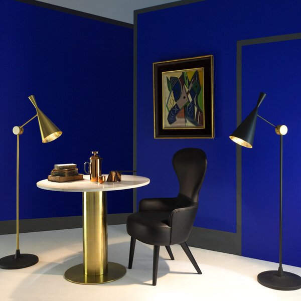 Lampada da terra Tom Dixon, Beat Floor, Nero, Soggiorno, Metallo, Design