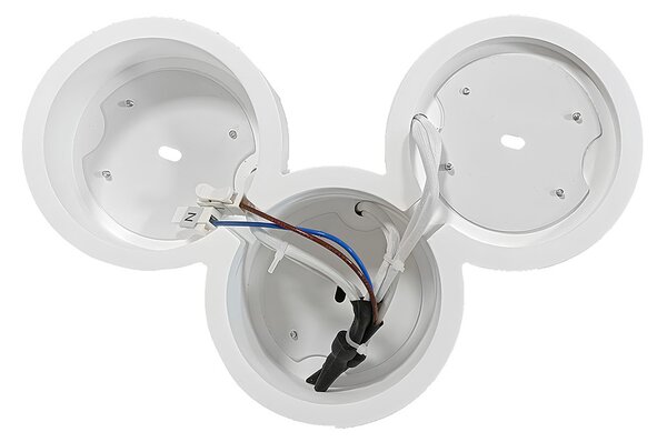 Plafoniera Rotonda 3xGX53 a Cilindri in Gesso - serie VOLUMI