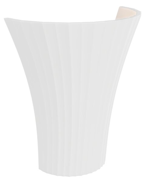 Applique Conica da Parete 2xG9 Rigata Bidirezionale in Gesso