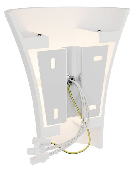 Applique Conica da Parete 2xG9 Rigata Bidirezionale in Gesso