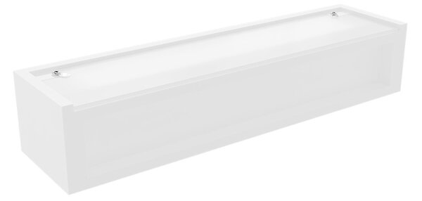 Applique da Parete 2xE14 Rettangolare 36cm in Gesso Pitturabile