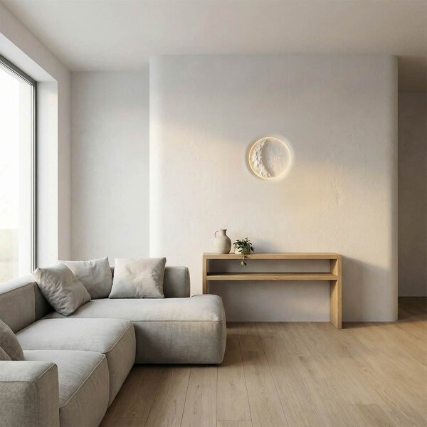 Lampada LED da incasso 85W Luna Crescente 30x30 cm in Gesso