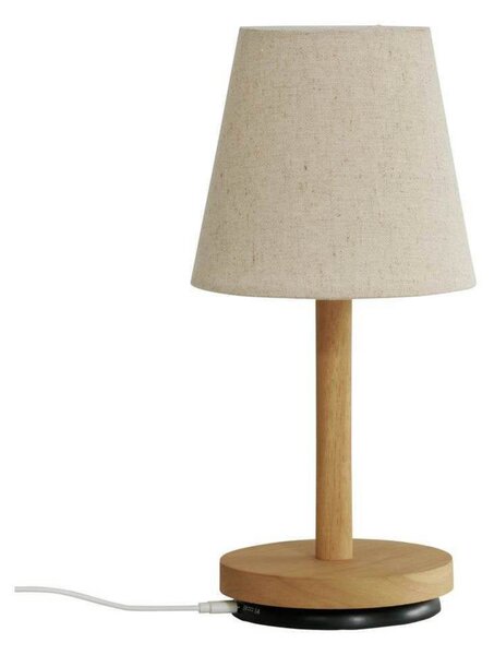 Lampade da tavolo Watt & Veke, dimmerabile, Beige, Soggiorno, Legno, Scandinavo